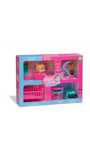 BONECA LITTLE DOLLS - CASINHA DIVERTOYS
