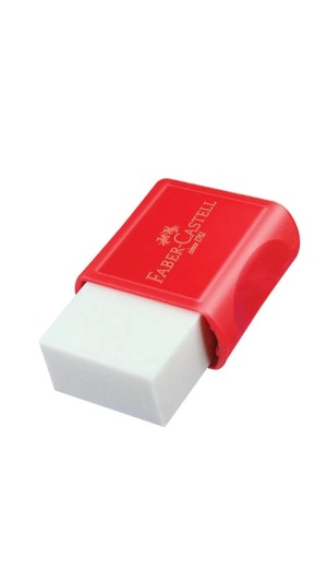 BORRACHA COM CAPA FABER-CASTELL BRANCA GRANDE