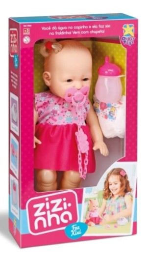 BONECA ZIZINHA FAZ XIXI DIVERTOYS