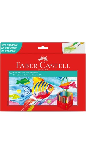 LAPIS DE COR 60 CORES AQUARELAVEL FABER-CASTELL