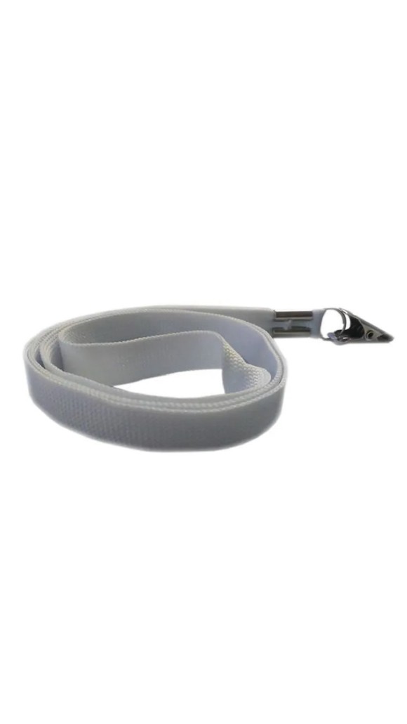 CORDÃO PARA CRACHA BRANCO PCT C/10 UNID