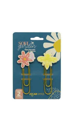 CLIPS SOUL GARDEN 7,5 CM C/02 UNID JOCAR OFFICE