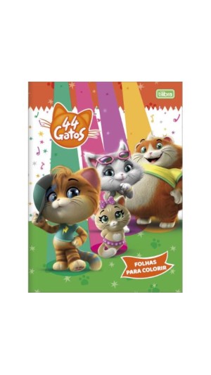 LIVRO COLORIR 44 GATOS