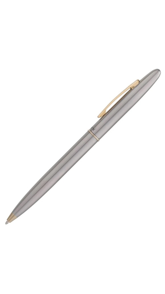 CANETA LUXO ESFEROGRÁFICA CROWN DUTY PRATA YW11479S