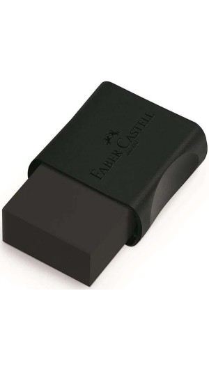 BORRACHA COM CAPA FABER-CASTELL MAX BLACK
