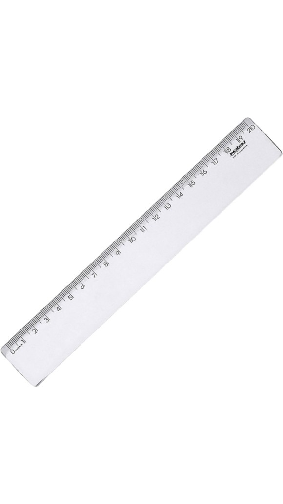 REGUA ACRILICA 20CM NEW LINE CRISTAL