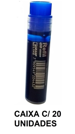 REFIL MARCADOR RECAR.GRAMP LINE QB-550 CAIXA C/20 UNID.