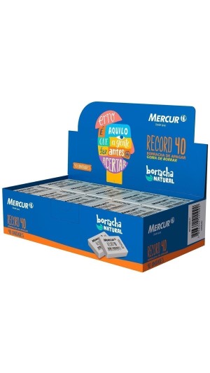 BORRACHA BRANCA RECORD 40 CAIXA C/40 UNID.