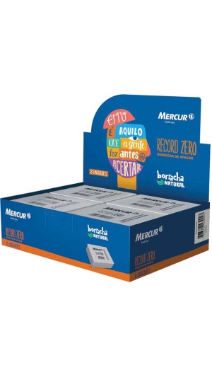 BORRACHA BRANCA RECORD ZERO CAIXA C/08 UNID.