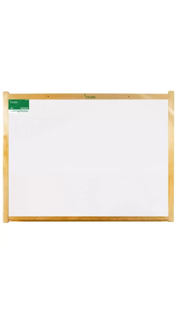 QUADRO BRANCO MADEIRA 150X120 STD LX