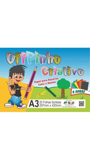 BLOCO CREATIVO OFFPINHO CRIATIVO A3 20 FLS