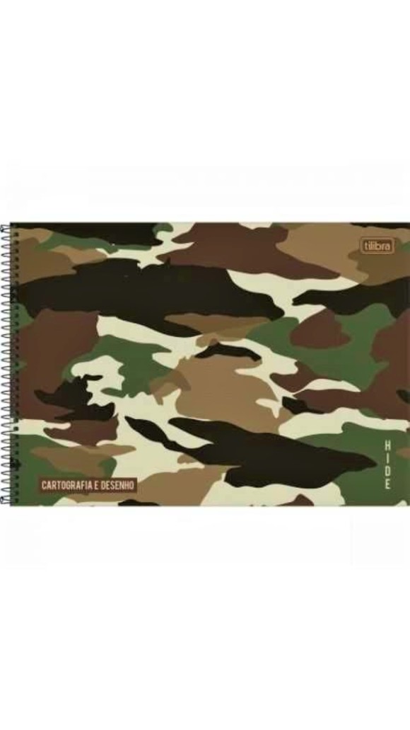 CADERNO CARTOGRAFIA CAPA DURA MASC.HIDE 80F