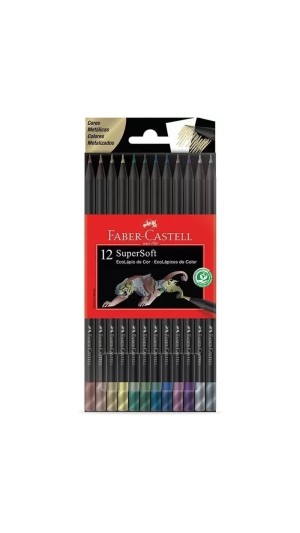 ECOLÁPIS SUPERSOFT 12 CORES METÁLICAS