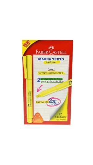 MARCA TEXTO GRIFPEN FABER-CASTELL CAIXA C/12 UNID.