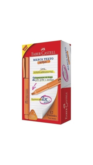 MARCA TEXTO GRIFPEN FABER-CASTELL CAIXA C/12 UNID.