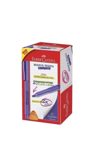 MARCA TEXTO GRIFPEN FABER-CASTELL CAIXA C/12 UNID.