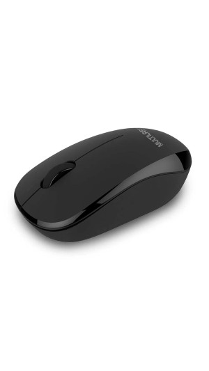 MOUSE SEM FIO 1200 DPI PRETO USB C/PILHA