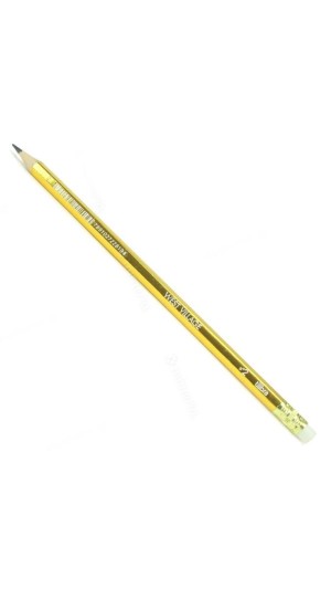 LAPIS PRETO SEXTAVADO C/BORRACHA WEST VILLAGE DOURADO