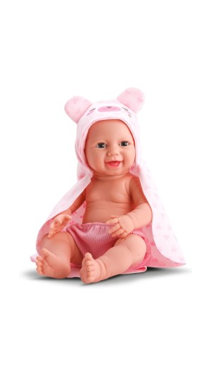 BONECA NEW BORN - LITTLE BANHO DIVERTOYS