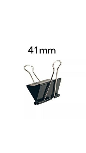 PRENDEDOR BINDER CLIPS 41MM CAIXA C/12UNID.