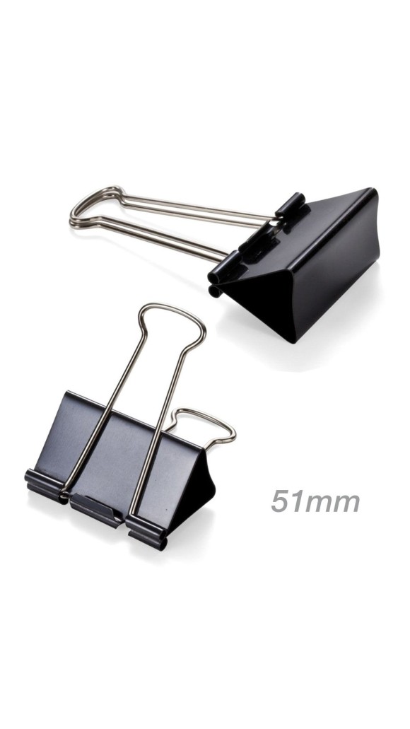 PRENDEDOR BINDER CLIPS 51MM CAIXA C/12UNID