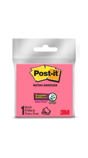 BLOCO RECADO POST-IT 76X76 45F. 3M