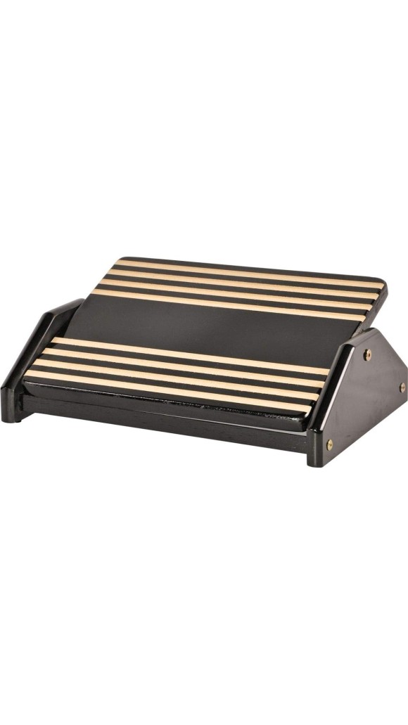 APOIO ERGONOMICO P/PES BLACK PIANO MDF MADEIRA SOUZA