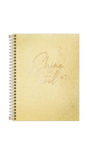 CADERNO COLEGIAL CAPA DURA ESPIRAL FEM.1X1 SHINE 80F.2023 TILBRA