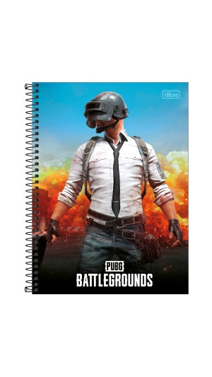 CADERNO UNIVERSITÁRIO CAPA DURA ESPIRAL MASC.10X1 PUBG 160F.2023 TILIBRA