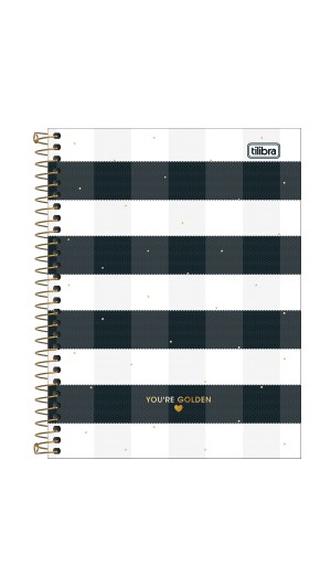 CADERNO COLEGIAL CAPA DURA FEM.1X1 WEST VILLAGE 80F.2023 TILIBRA