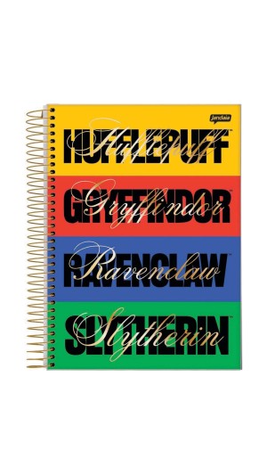 CADERNO UNIVERSITÁRIO CAPA DURA ESPIRAL MASC.10X1 HARRY POTTER 2023 JANDAIA