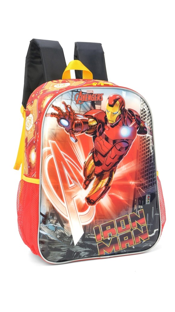 MOCHILA 2 ALÇAS JUVENIL MASC.IRON MAN IS38071AG 2023 LUXCEL