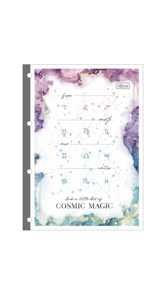 BLOCO FICHARIO UNIVERSITÁRIO TILIFLEX MAGIC 90G 80F.2023 TILIBRA