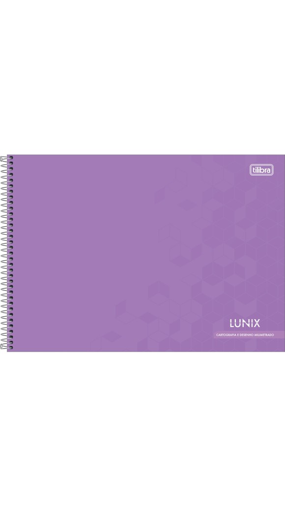 CADERNO CARTOGRAFIA CAPA DURA MASC.LUNIX MILIMETRADO 60F.2023 TILIBRA