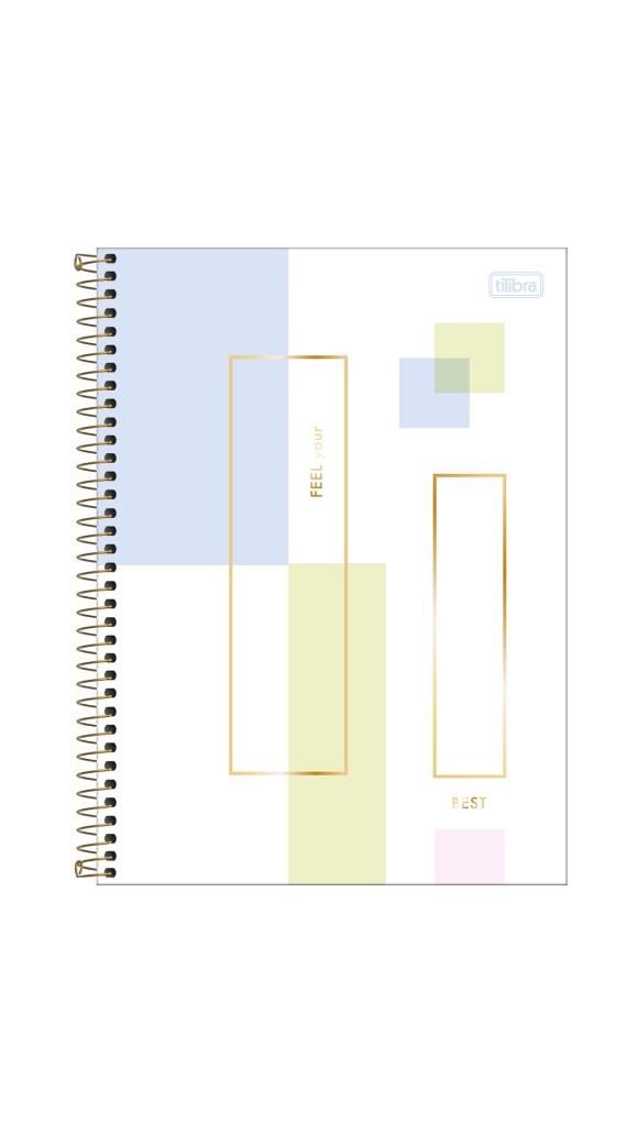 CADERNO UNIVERSITÁRIO CAPA DURA FEM.1X1 MIDTOWN 80F.2023 TILIBRA