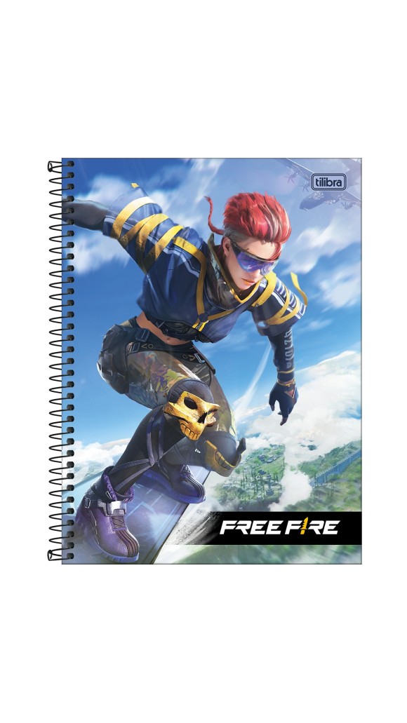 CADERNO UNIVERSITÁRIO CAPA DURA MASC.1X1 FREE FIRE 80F.2023 TILIBRA
