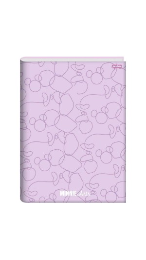 CADERNO BROCHURA CAPA DURA FEM.MINNIE ARTS 80F.2023 JANDAIA