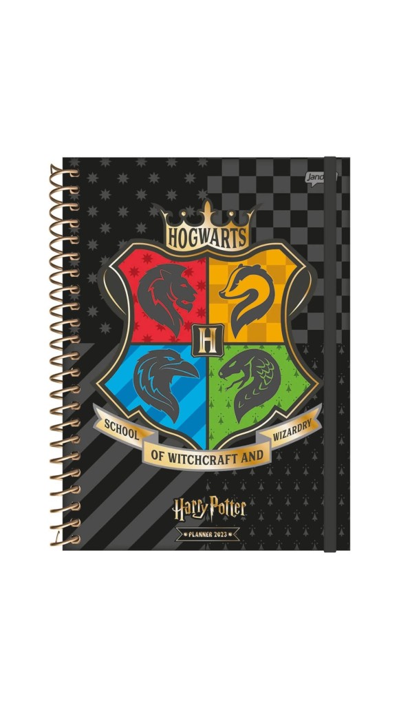 AGENDA PLANEJAMENTO ESPIRAL HARRY POTTER 160F.2023 JANDAIA