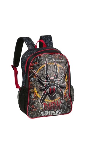 MOCHILA 2 ALÇAS JUVENIL MASC.DARK SPIDER DS3525J CLIO
