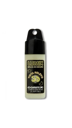 TINTA RELEVO 3D LUMIX FOSFORESCENTE CORFIX