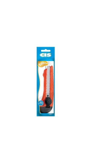 ESTILETE LARGO PROFISSIONAL PLAST. 18MM S68BC BLISTER CIS