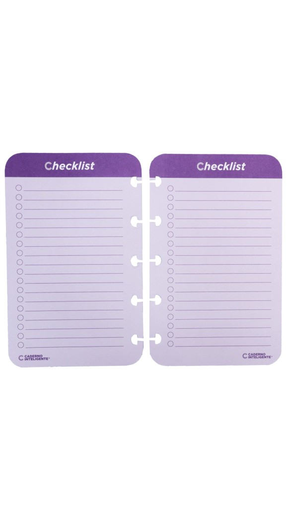 BLOCO FICHARIO REFIL CADERNO INTELIGENTE LET´S GO CARDS - CHECKLIST 40F 120G