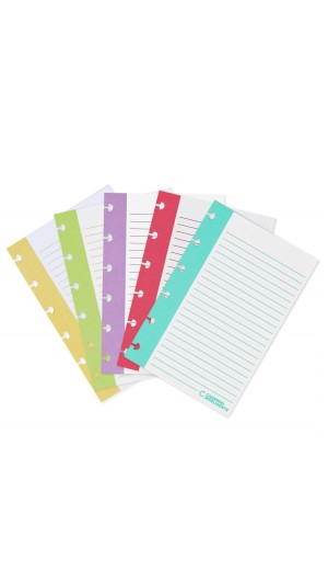 FICHA PAUTADA CADERNO INTELIGENTE 4X6 VERTICAL COLORIDO 50F 180G