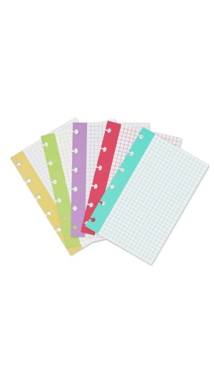 FICHA PAUTADA CADERNO INTELIGENTE 4X6 QUADRICULADO 50F 180G