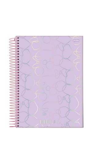 CADERNO UNIVERSITÁRIO CAPA DURA ESPIRAL FEM.1X1 MINNIE ARTS 80F.2023 JANDAIA