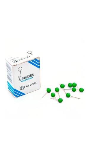 ALFINETE PARA MAPAS C/50 UNID. BACCHI