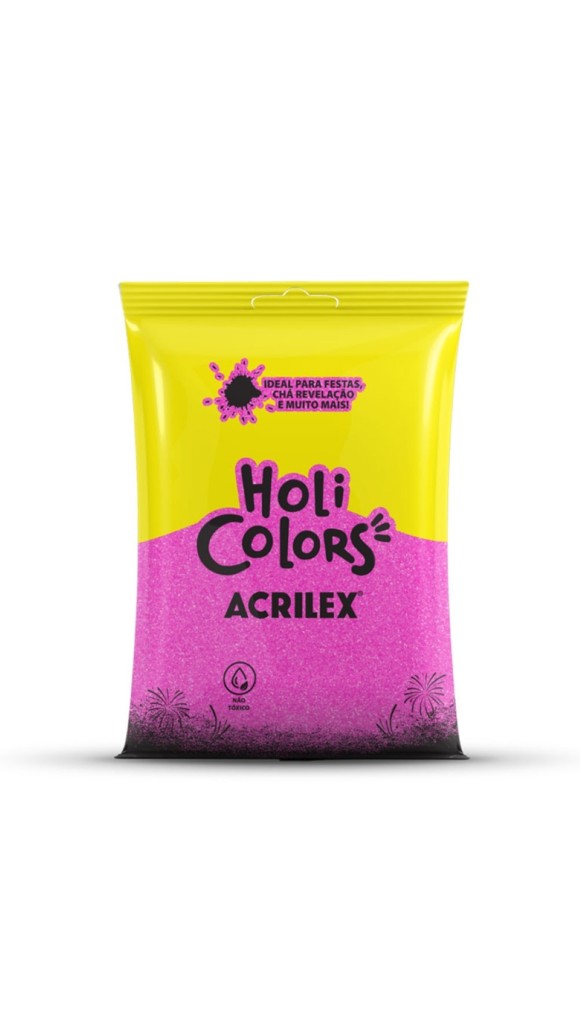 PÓ COLORIDO HOLI COLORS 50G ACRILEX