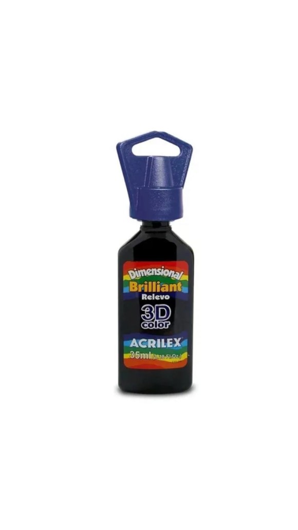 TINTA DIMENSIONAL BRILHANTE 35ML 3D COLOR ACRILEX