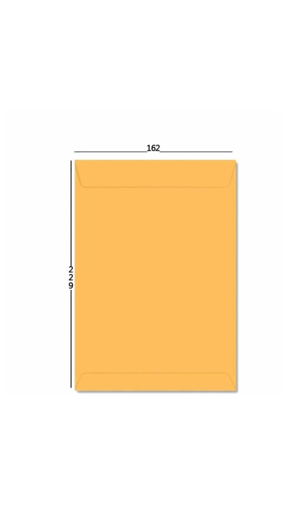 ENVELOPE SACO 162X229 OURO FORONI PACOTE C/10 UNID