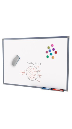 QUADRO BRANCO MAGNETICO OFFICE ALUMINIO 120X90 STALO